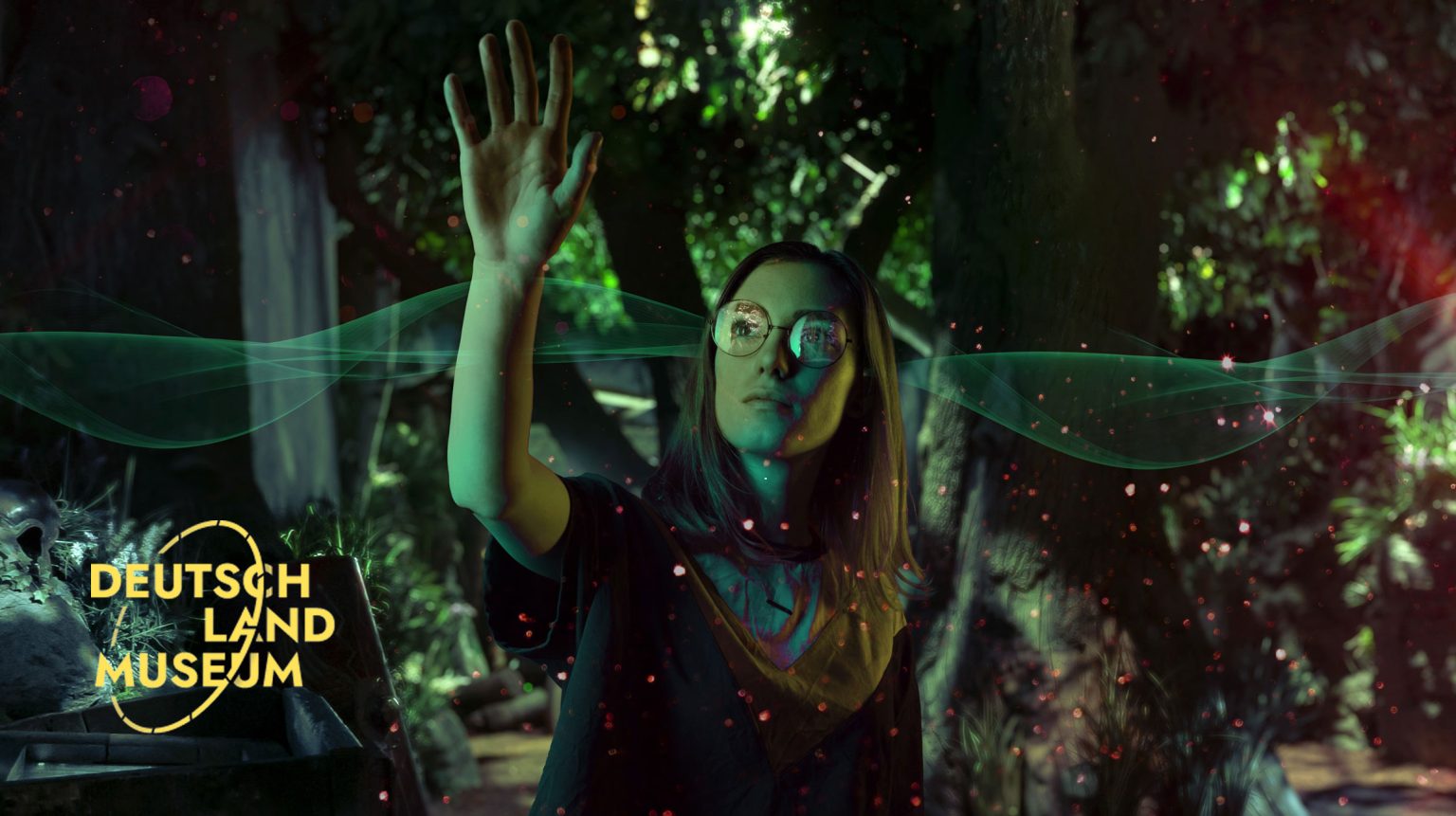 Mädchen im Wald des Deutschlandmuseums