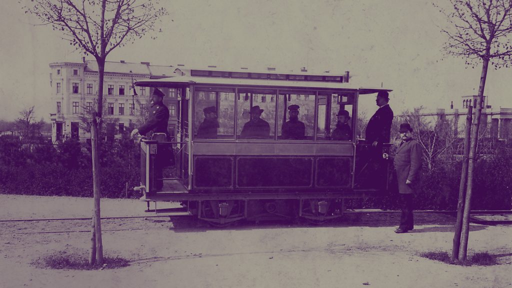 Erste elektrische Straßenbahn der Welt