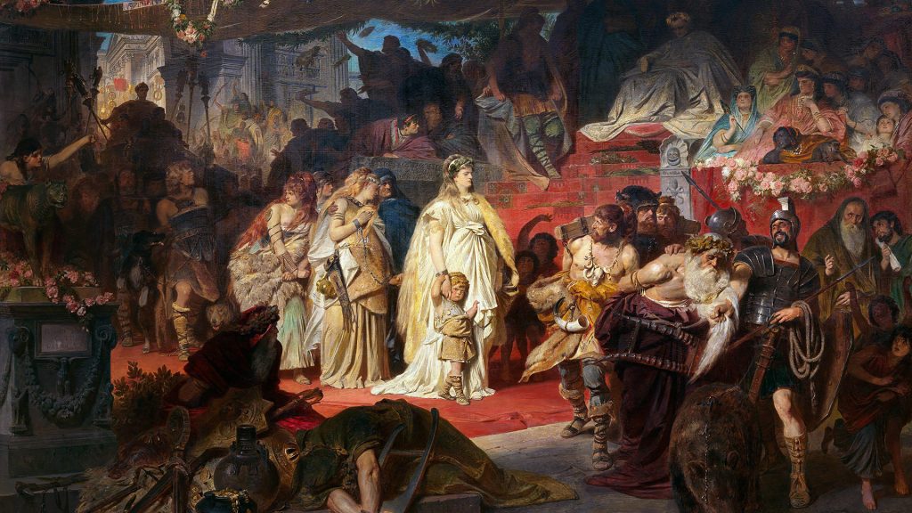 Triumphzug für Nero Claudius Germanicus  