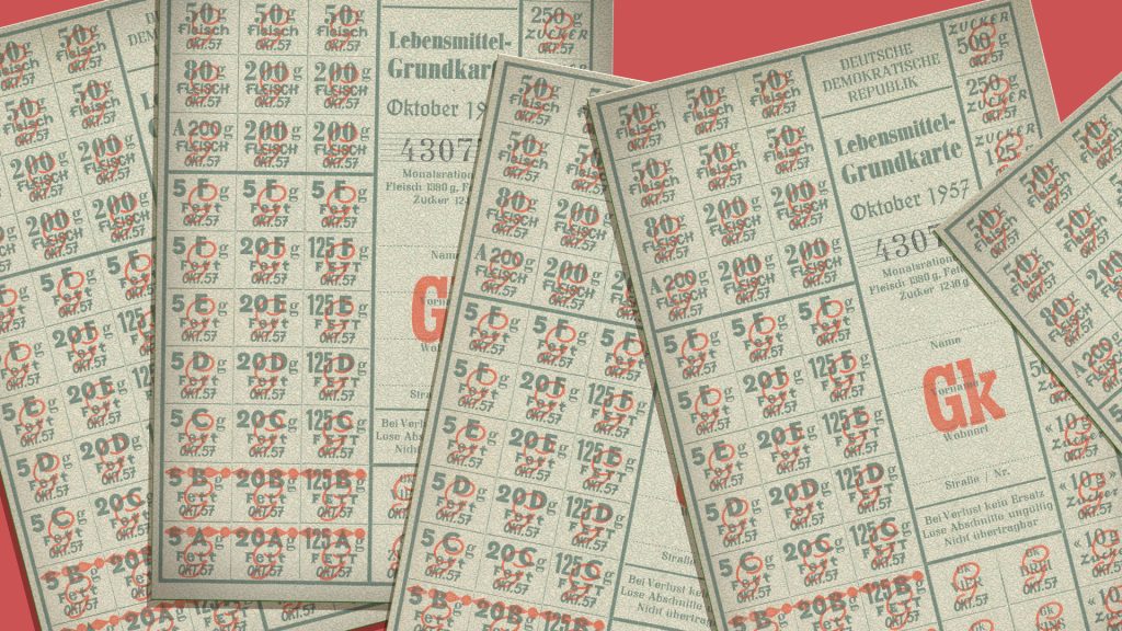 The end of food rationing in Germany