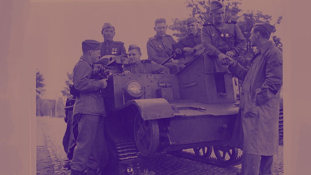 Die Amerikaner überlassen eroberte Gebiete den Sowjets