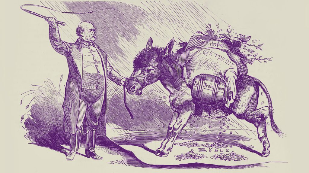 Der Reichstag beschließt Schutzzölle