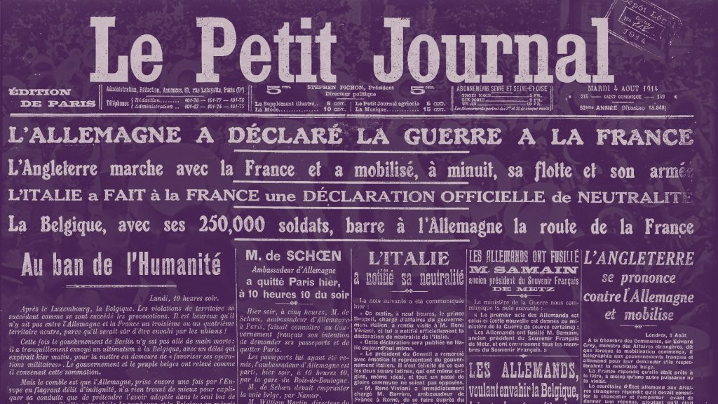 Deutsche Kriegserklärung an Frankreich