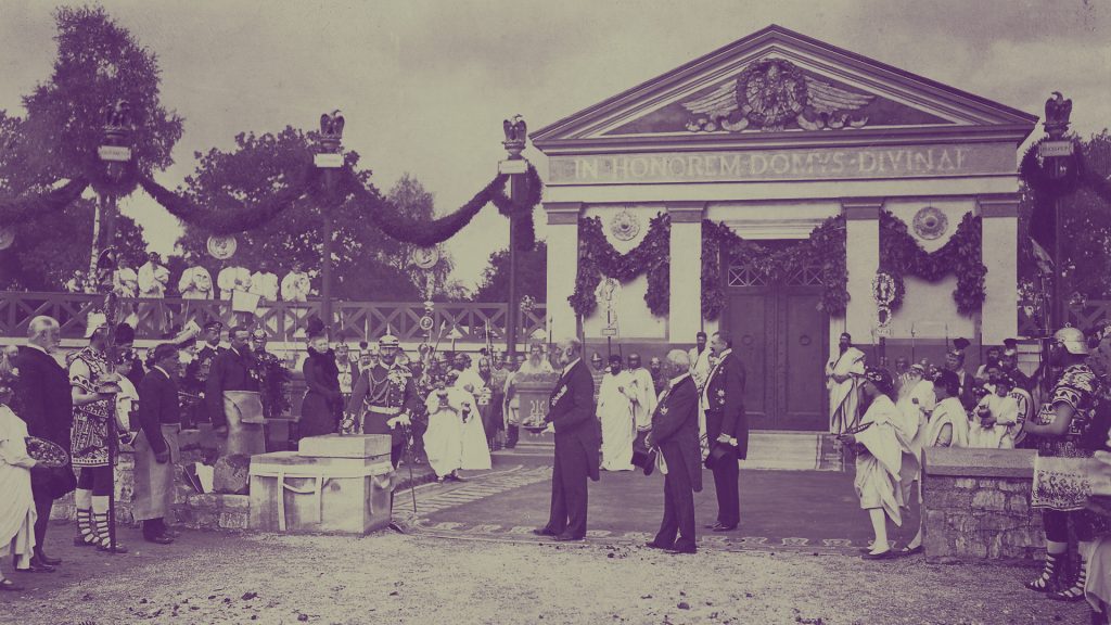 Wiederaufbau der Saalburg