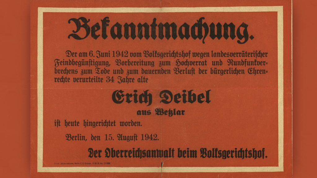 Aufhebung der NS-Urteile wegen „Kriegsverrats”