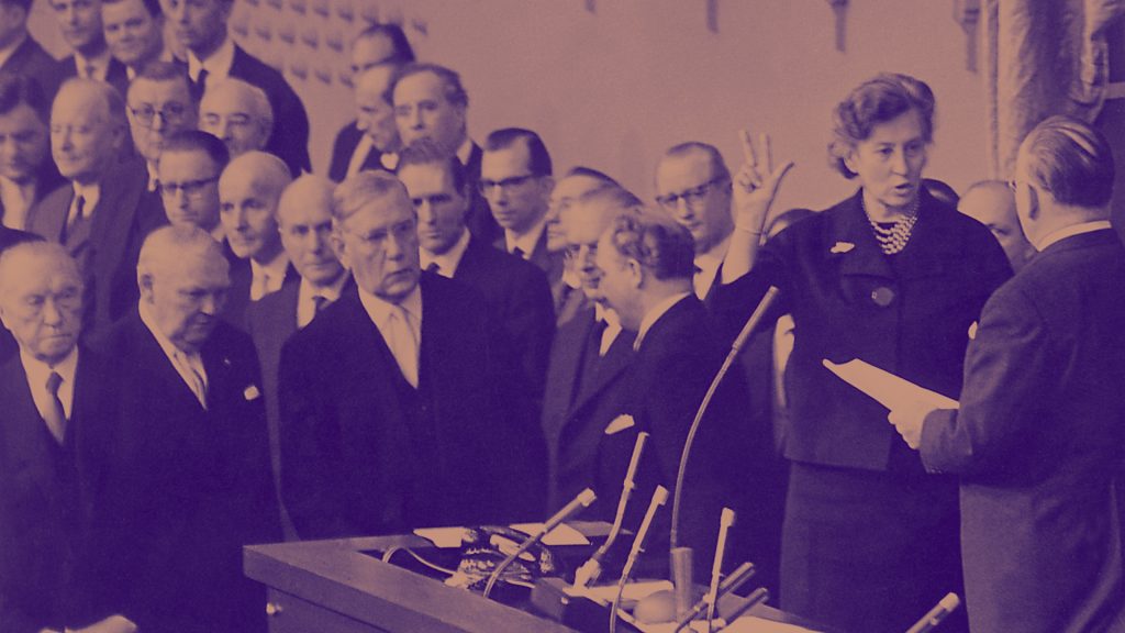 Gesundheitsministerin Elisabeth Schwarzhaupt